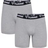 hummel Hmlboxers Boxershorts grau L 2er Pack