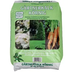 Gartenkalk, gekörnt 20kg, Rasenkalk, Kalk für den Garten, Naturreiner Kreidekalk