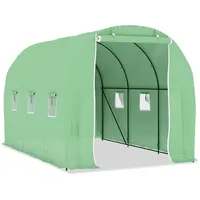 vidaXL Gewächshaus Treibhaus Frühbeet Tomatenhaus Folientunnel Pflanzenhaus 6,86 m2 3,43x2x2 m