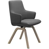 Stressless Polsterstuhl "Laurel", grau (grau batick, walnuss), B:58cm H:92cm T:59cm, Leder BATICK: BATICK ist ein leicht korrigiertes, durchgefärbtes und genarbtes Möbelleder, bei dem die meisten Unebenheiten und Spuren in der Regel entfernt wurden.