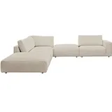 Musterring Ecksofa »LUCIA L-Form«, in vielen Qualitäten und 4 verschieden Nähten, beige