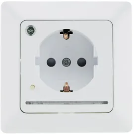 ChiliTec Schuko-Steckdose 250V 16A Weiß 1 St.