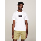 Tommy Hilfiger T-Shirt mit Label-Print, Weiss, XXL