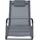 [en.casa] Liegestuhl, Caracena 2er Set 147x63x89cm Sonnenliege bis 120kg Schwingliege Schaukelnd Dunkelgrau