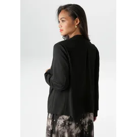 aniston plus Boleroblazer ANISTON PLUS, Damen, Gr. 44, schwarz, Web, Obermaterial: 95% Polyester, 5% Elasthan, unifarben, figurumspielend, Blazer, kurzer, verschlußloser Damen-Bolero