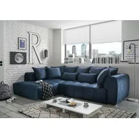 ED EXCITING DESIGN Adamo Ecksofa 320 x 197 cm Blau - Blau