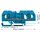 WAGO 3 Leiter Durchgangsklemme 282-684 blau 6qmm