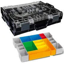 BS SYSTEMS GMBH & CO Sortimo Systemkoffer L-Boxx 102 schwarz mit transparentem Deckel + Insetboxen H3