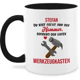 Tasse Tassen 325ml - Freund - Opa personalisiertes Geschenk Weihnachten Papa Helfer Geschenke Handwerker mit Namen - 325 ml - Schwarz - besten freunde beste kumpel bester für kumpels name