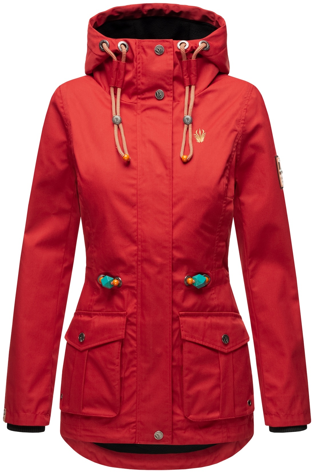 MARIKOO Damen Outdoorjacke aus Wasserabweisendem Obermaterial Babetaa