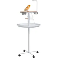 PawHut Spielplatz mit Futterstation, Vogelfutterstation mit Rädern, Sitzstangen,