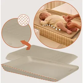 lionelo Megs Wickelauflage für Wickeltische, wasserdicht, waschbar, multifunktional, weicher PU-Schaum, ca. 50 x 70 cm, sicher, rutschfest, Designer