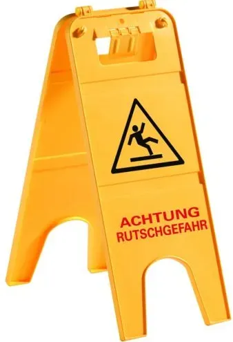 TTS Warnschild "Achtung Rutschgefahr"