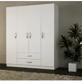 aea Elegante Kleiderschrank Garderobenschrank 47 x 173 x 120 cm Weiß