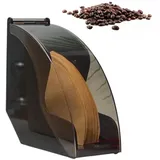 V60s Kaffeefilterhalter, V60s Filterpapierständer, Kaffeefilter-Aufbewahrungsbox mit staubdichter Abdeckung, Kaffeefilterpapierhalter für die Aufbewahrung von Cafés im Home