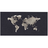 WOFI LED Wandleuchte Weltkarte "LINDA" grau 1700lm