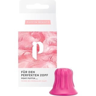 pony puffin FLAMINGO | Für den perfekten Zopf voller Volumen & Halt - Made in Germany | Latexfrei & vegan | Hebt Deinen Zopf auf das nächste Level | Pink für alle Haare