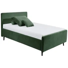MID.YOU Polsterbett, Olivgrün, Textil, 120x200 cm, gepolstertes Kopfteil, Schlafzimmer, Betten, Polsterbetten