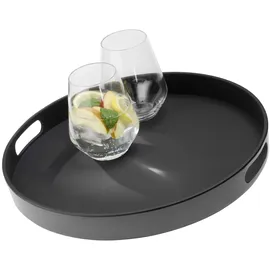 APS Tablett BISTRO schwarz rund Ø 35,5 cm