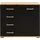 Priess Kombikommode PRIESS "Barcelona mit 4 Schubkästen und Tür in 6 Farben", schwarz (astkernbuchefarben, schwarz), B:82cm H:71cm T:38cm, Holzwerkstoff, Sideboards, Kombikommode