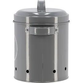 Esschert Design Vorratsdose für Zwiebeln Anthrazit aus Metall