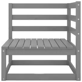 vidaXL Garten-Lounge-Set 5-tlg. grau Kiefer