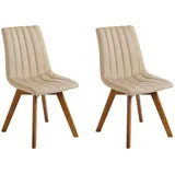 Beliani Esszimmerstuhl 2er Set CALGARY