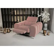 Fun Möbel Sessel Bastien Relax Stoff 72 x 71 x 70 cm Rosa elektrisch
