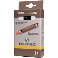 SOPPEC Kreidehalter für Kreiden rund/eckig Länge 120 mm - 42140