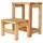 Wellhome - Trittleiter mit 2 Stufen Öl, 32x23x40