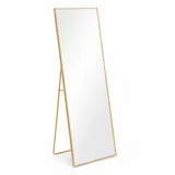 Joyfair Standspiegel, Gold, Metall, 40x150x5 cm, Spiegel, Standspiegel