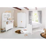 Pinolino Kinderzimmer Florentina extrabreit inkl. extrabreitem Regalaufsatz 3-tlg. weiß