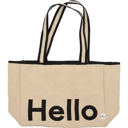 Design Letters Hello Mehrzweck-Tasche beige-schwarz