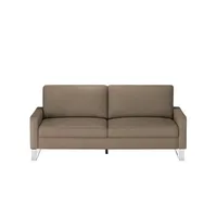 Max Schelling Ledersofa mit Kufengestell Maximum , braun , Maße (cm): B: 164 H: 86 T: 97.0
