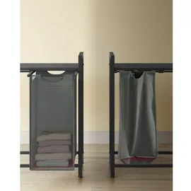 alasans Wäschekorb REX schwarz/grau - Schwarz/Grau