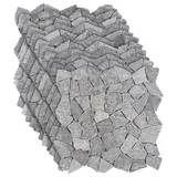 vidaXL Mosaikfliesen Hellgrau 30 x 30 cm Marmor
