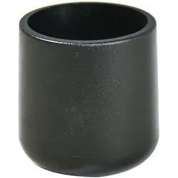WAGNER Kappen für Stahlrohr rund 4tlg. - Ø 19/25 x 28 mm, Abrieb 7 mm, Kunststoff schwarz - 15061999