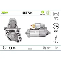 Valeo Starter STOP&START REMANUFACTURED 458724