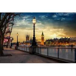 Fototapete PAPERMOON "London", bunt, B:4,50m L:2,80m, Vlies, Tapeten