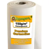Aquagart Gartenvlies Unkrautvlies 80m2 150g/m2 2m breit weiß