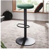 FineBuy Barhocker Samt 58-79 cm Grün