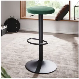 FineBuy Barhocker Samt 58-79 cm Grün