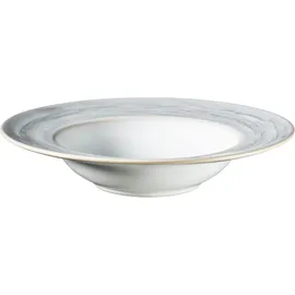 gipfelstück Pastateller Tiefer See 27 cm grau/weiß 4er Set