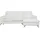 vente-unique Relaxsofa, Weiß, Leder, Uni, 4-Sitzer, 250x170 cm, Wohnzimmer, Sofas & Couches, Wohnlandschaften, Ecksofas