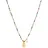 yokoamii Y57 Kette mit Anhänger Gelbgold/Süßwasser-Zuchtperle Weiß