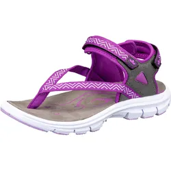 Sandale LICO "Sandale Lagos V", Gr. 39, lila, Synthetik, Schuhe Outdoorsandale Sandale Zehenstegsandale