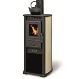 Blist Kaminofen BERNA LUX G 4.0 creme, 5.9 kW schwarz
