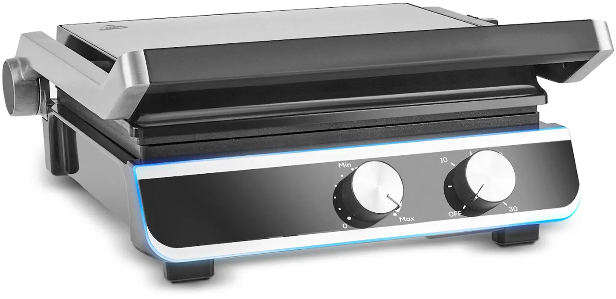 Karaca Nova Grill Kontaktgrill & Sandwich-Toaster aus Edelstahl mit Timer, 2000W, Inox, Kapazität für 6 Toastscheiben