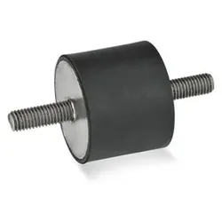 451-25-15-M6-SS-55 Gummipuffer, Edelstahl