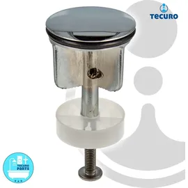 tecuro Excenterstopfen Ø 40 mm für 1 1/4 Zoll Ablaufventil hochglanzverchromt/Gold